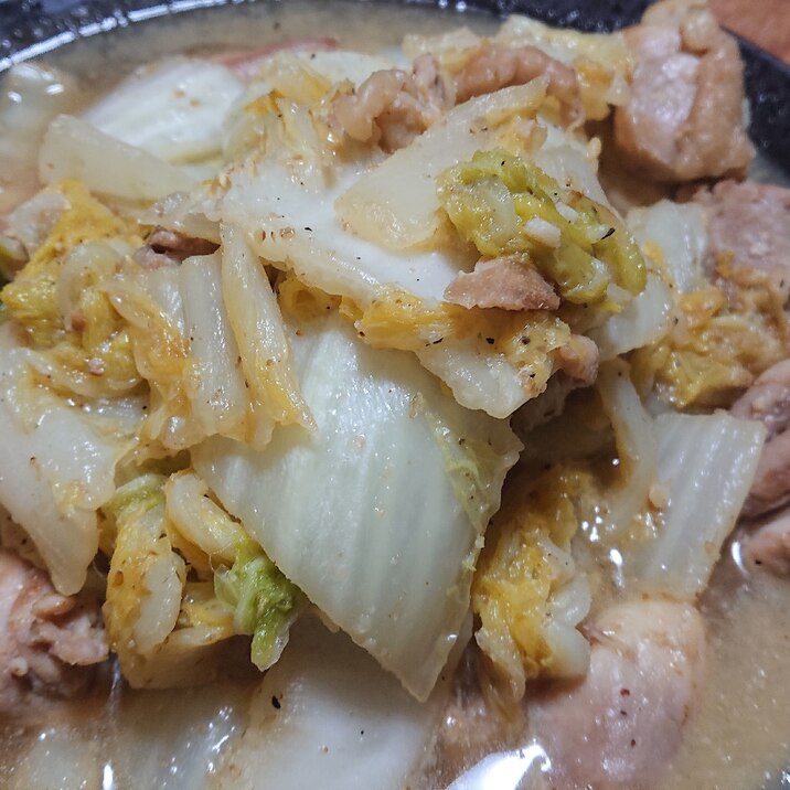 白菜と鶏モモ肉のプルコギ炒め